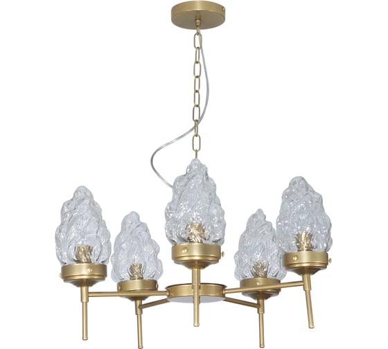 Изображение товара Люстра потолочная ЭЛЕТЕХ Фламенко 151 зол. НПБ 01-5x40-101 Е14 1005405319