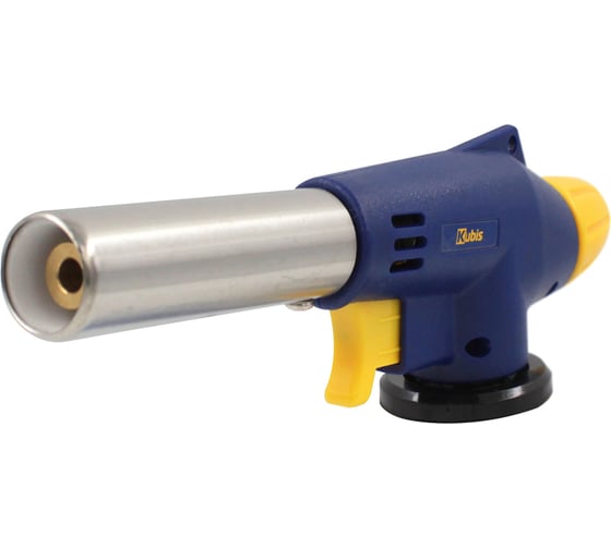 Изображение товара Горелка газовая Kubis Ф20 мм с пьезоподжигом, 1300хС, 93 г/час, байонетное соединение, длина 175 мм 01-07-0103