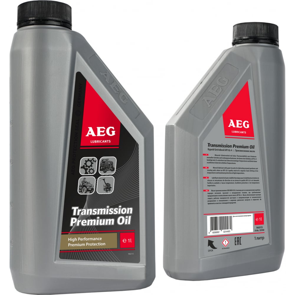 фото Масло трансмиссионное transmission premium oil (1 л; sae 80w85; api gl-4) aeg lubricants 32364