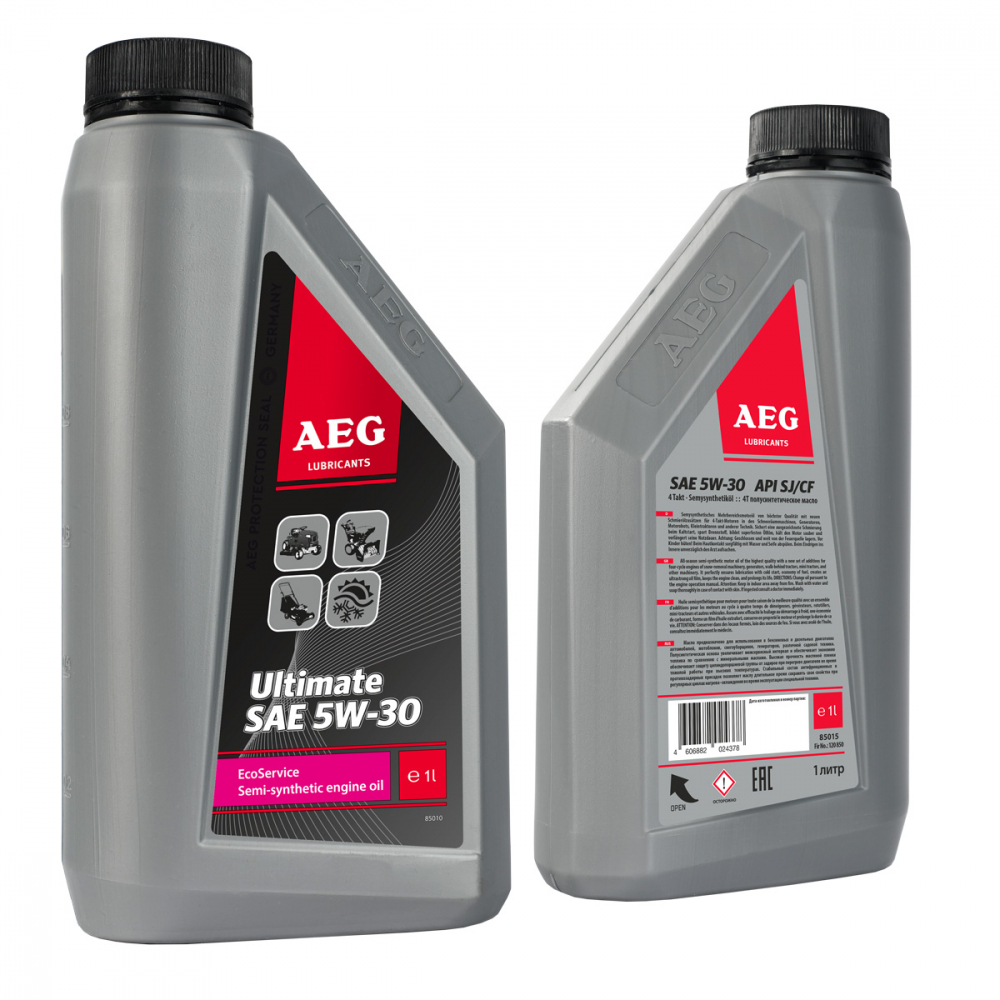 фото Масло четырехтактное полусинтетическое ultimate (1л; sae 5w30; api sj/cf) aeg lubricants 30621