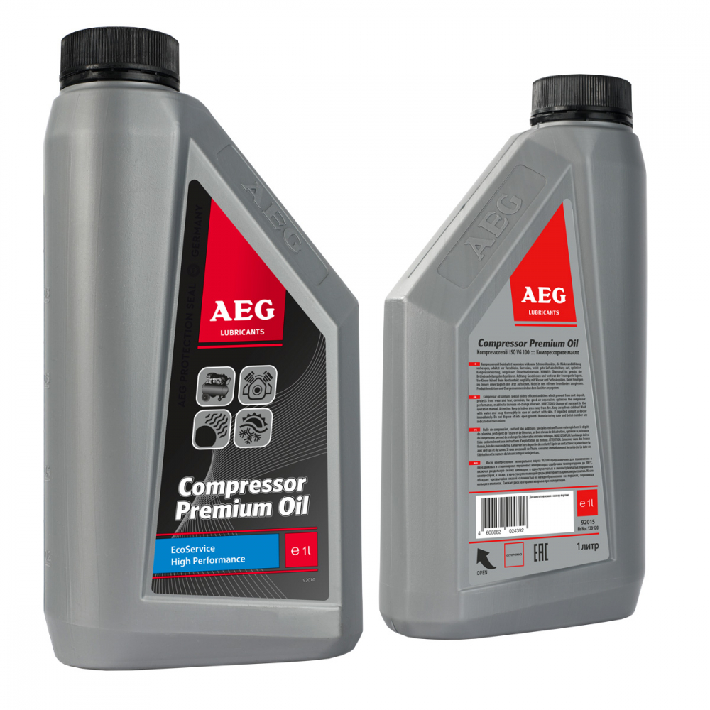 фото Масло минеральное компрессорное compressor premium oil (1 л; vg-100) aeg lubricants 30613