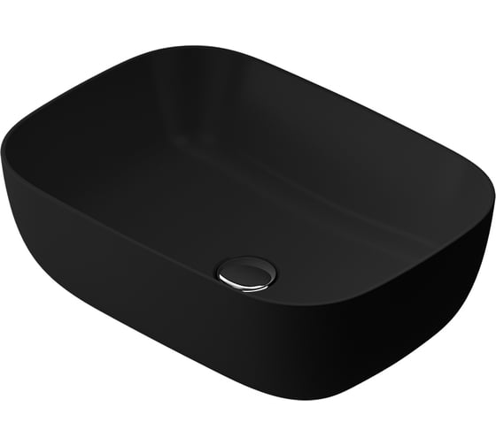 Изображение товара Раковина накладная AM.PM Func прямоугольник, 45 см, цвет черный матовый M8FWCC10450BM