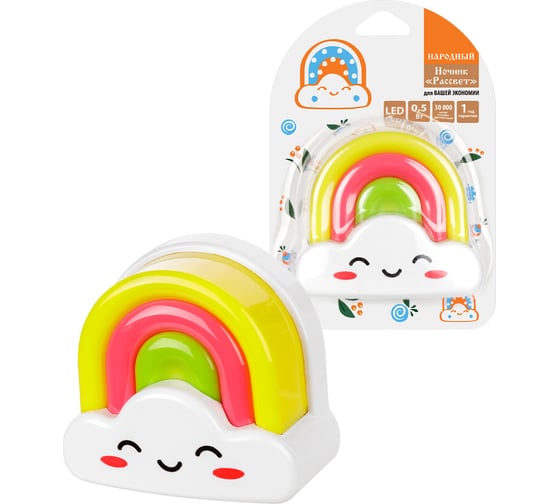 Изображение товара Ночник TDM ELECTRIC "Рассвет" с выключателем, 0,5 Вт, 220 В Народный SQ0357-0057