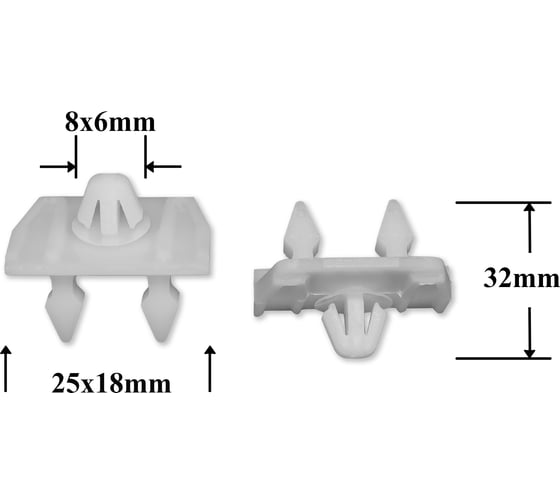 Изображение товара Автокрепеж для Mercedes 10 шт 0019884681, a0019884681 Крепавто 0964