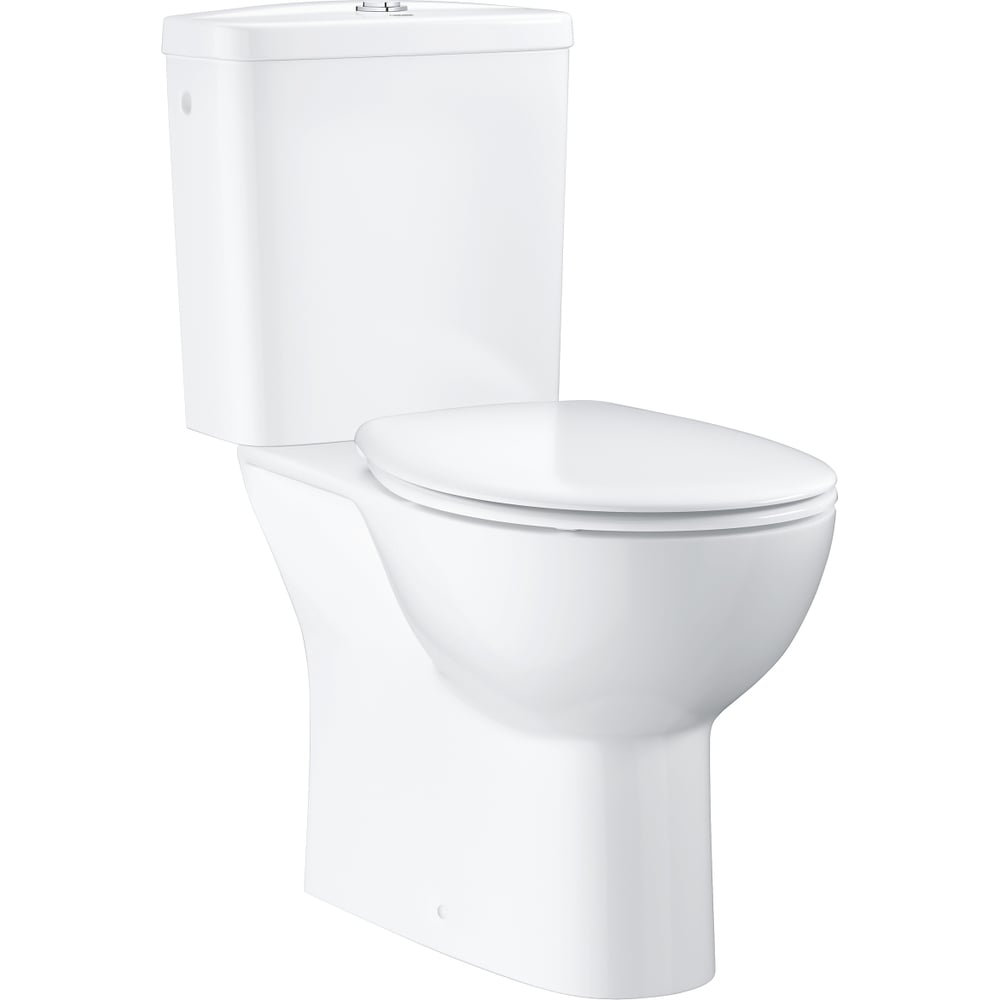 фото Напольный унитаз grohe bau ceramic wc-kombi abg.senkr. soft cl. 39346000