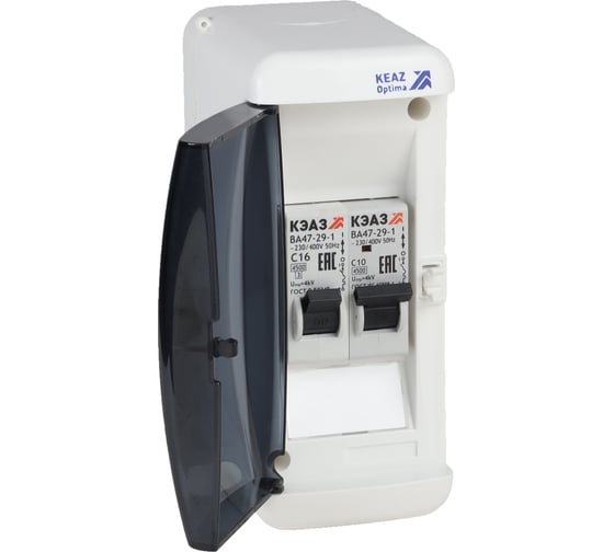 Изображение товара Щит распределительный ООО "Центр Энергии" НКУ ЩР16А-UNK-02 (1x1С10, 1хС16) 00-00005192