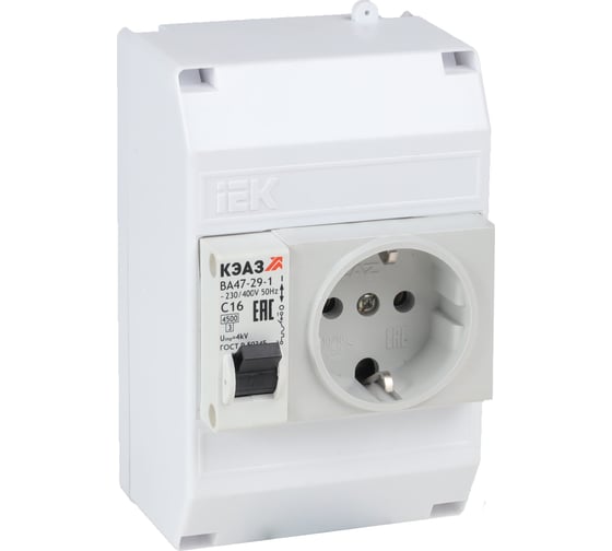 Изображение товара Щит распределительный ООО "Центр Энергии" НКУ ЩР16А-UNK-04 (1x1С16, розетка) 00-00005105