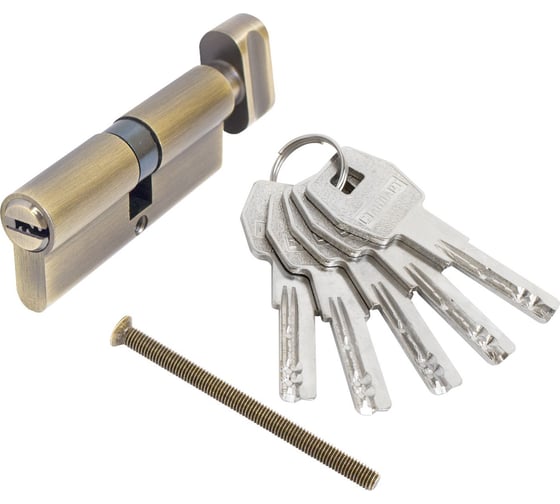 Изображение товара Цилиндровый механизм Стандарт MAX 80 (40x40В) AB 5 ключей перф., ключ/верт. 16032