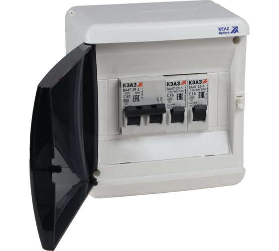 Изображение товара Щит распределительный ООО "Центр Энергии" НКУ ЩР40А UNK-06 (1x2С40, 2x1С16) 00-00005227