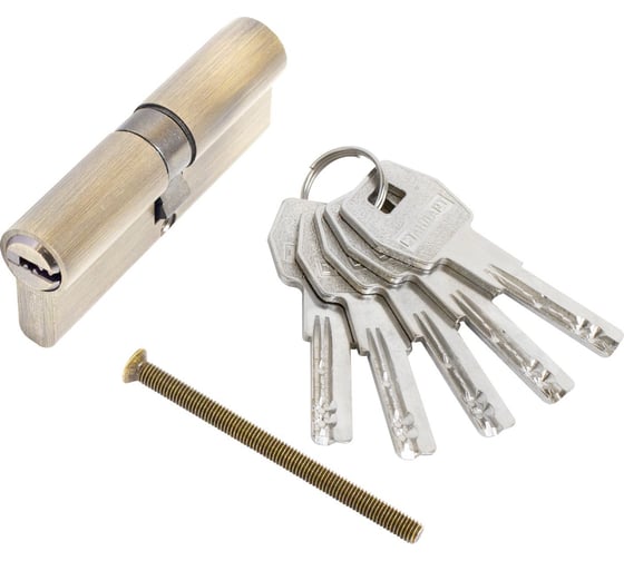 Изображение товара Цилиндровый механизм Стандарт MAX 70 (35x35) AB 5 ключей перф., ключ/ключ 16019