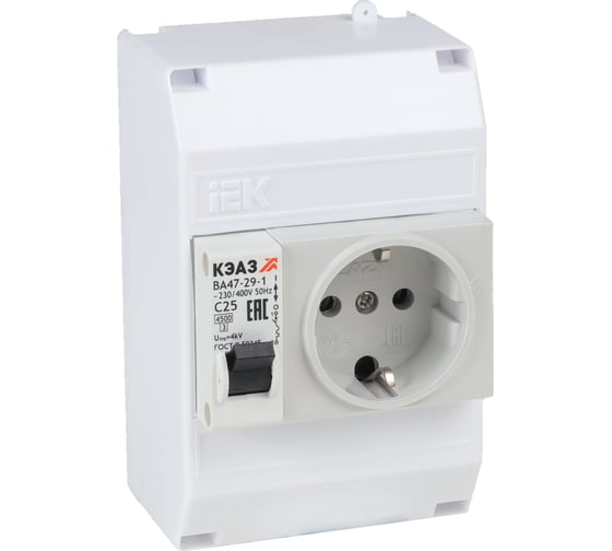 Изображение товара Распределительный щит ООО "Центр Энергии" НКУ ЩР-UNK-04 электрощиток с розеткой (1Х1С25, розетка) 00-00005021