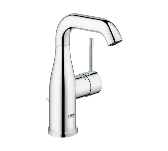 Изображение товара Смеситель для раковины Grohe Essence New однорычажный, U-излив, со сливным гарнитуром 23462001