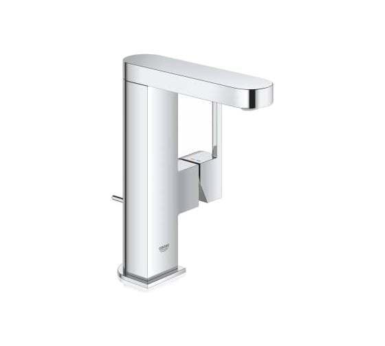 Изображение товара Смеситель для раковины Grohe Plus однорычажный, со сливным гарнитуром, поворотный излив 23871003