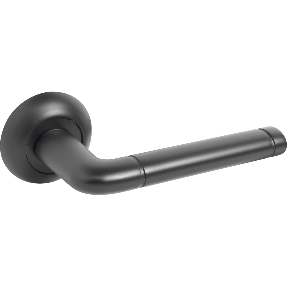 Изображение товара Комплект ручек Стандарт 28 BL матовый черный для межкомнатных дверей