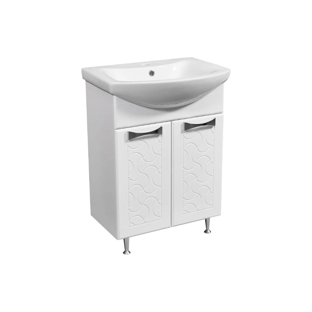 Изображение товара Тумба Stella Polar "Ванда 60" в белом цвете для ванной