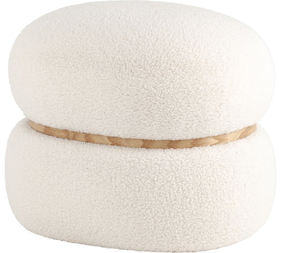 Изображение товара Пуф Стул Груп Полли L, тедди, белый 22A1019 HY-3