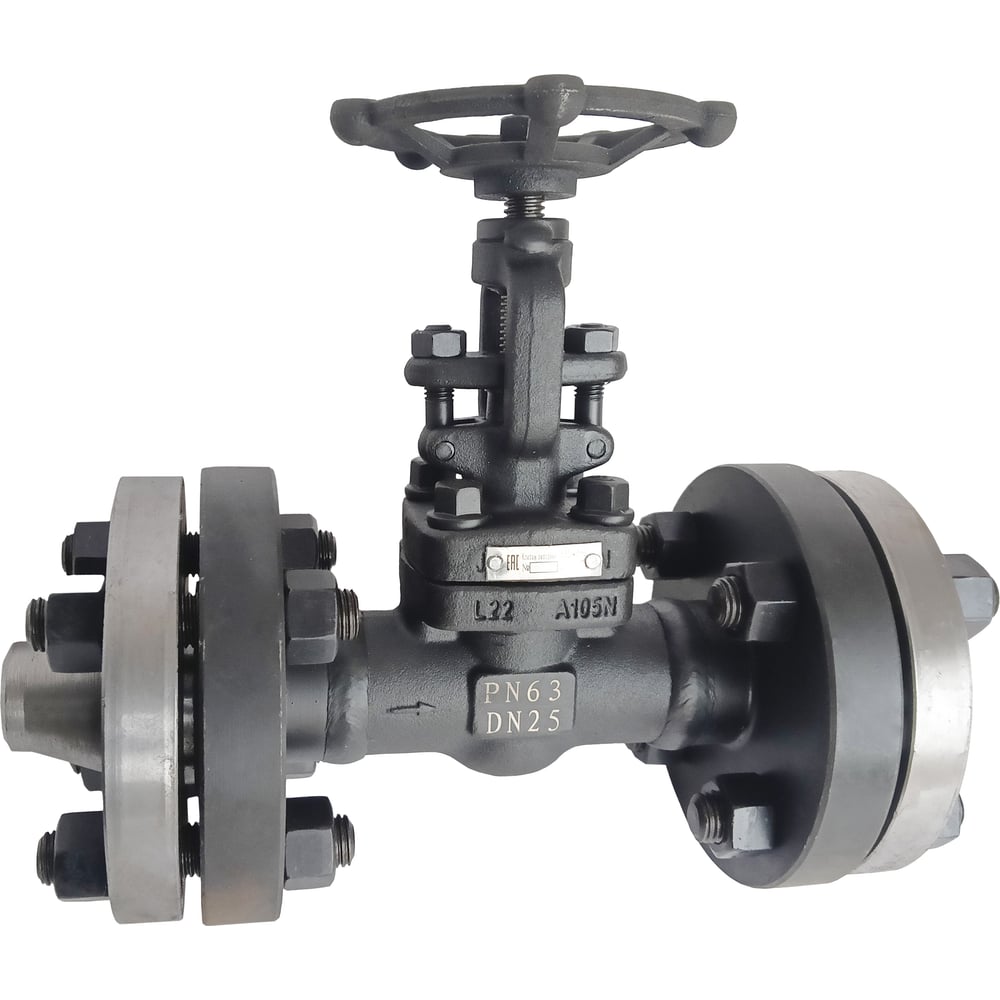 Изображение товара Клапан запорный АТКА 15с52нж10 Ду50 Ру63 с КОФ профессиональный углеродистая сталь