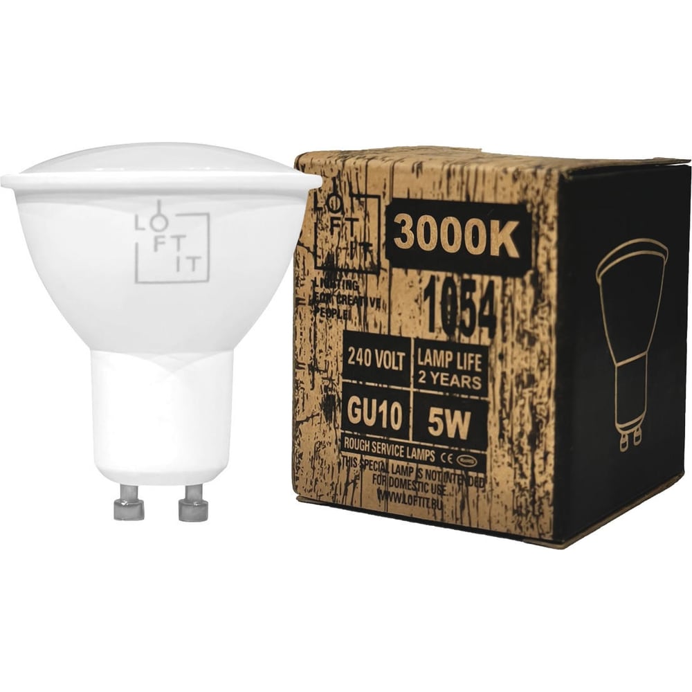 Изображение товара Светодиодная лампа GU10 5 Вт теплый белый LOFT IT Bulb