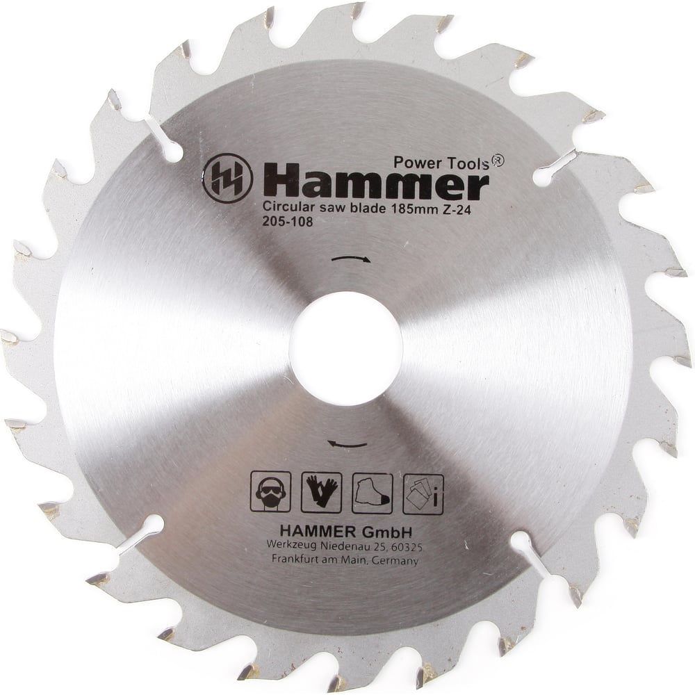 Пильный диск по дереву Hammer 30658 Flex 205-108 CSB WD - фото 1