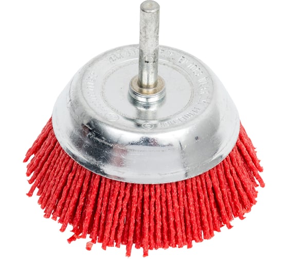 Изображение товара Кордщетка чашеобразная с хвостовиком Flex 207-216 (75 мм; d6; нейлон) HAMMER 62132
