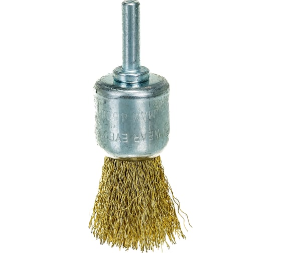 Изображение товара Кордщетка венчик Flex 207-210 (25 мм; d6; латунированная волнистая проволока) HAMMER 62125