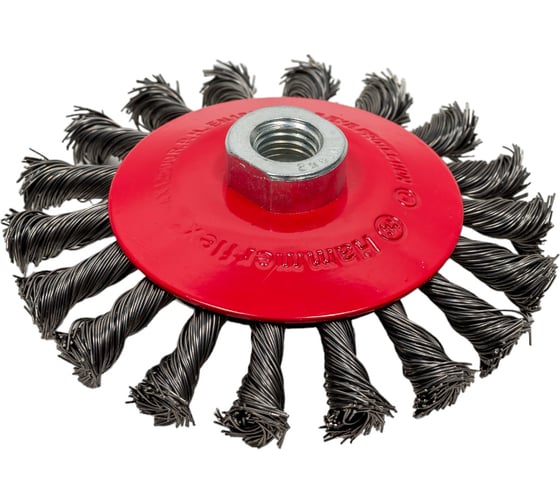 Изображение товара Кордщетка радиальная Flex 207-112 (115 мм; M14; витая проволока) для УШМ HAMMER 62118