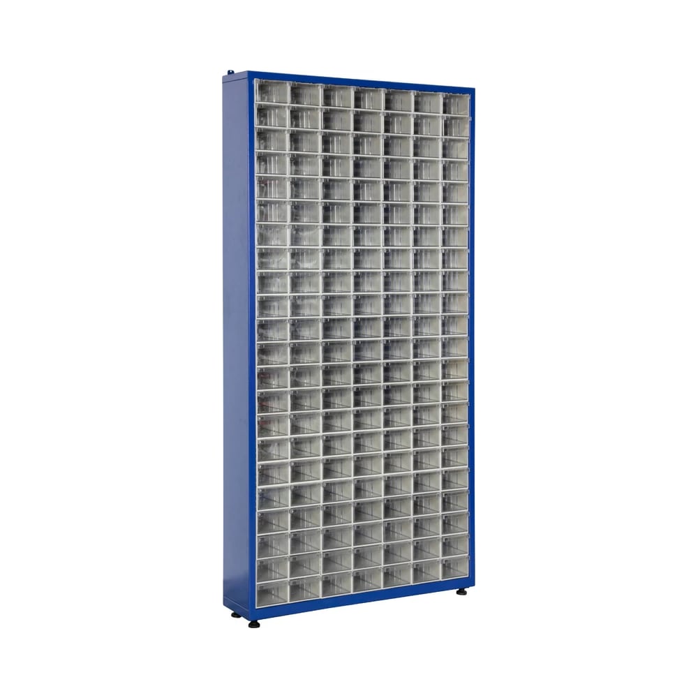 Шкаф Sembol Plastik TMD1 синий, комплект/154 ящика, 915x205x1860 мм 20159