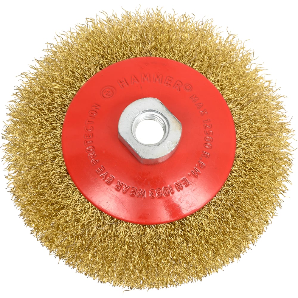 Изображение товара Кордщетка радиальная Flex 207-108 125 мм М14 гофрированная латунная сталь для УШМ