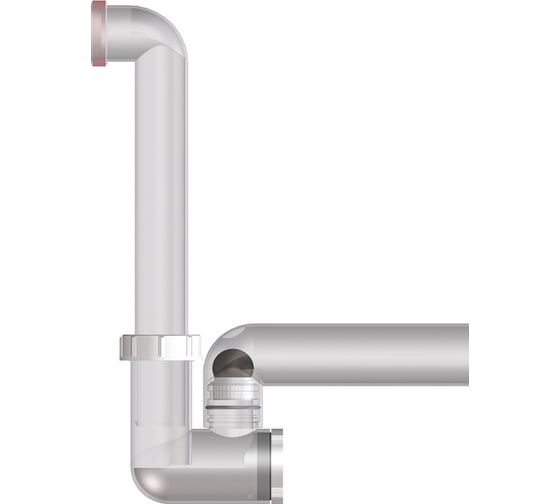 Изображение товара Сифон с прочисткой, с запахозапирающим устройством, прозрачный, DN40 HL 136NT