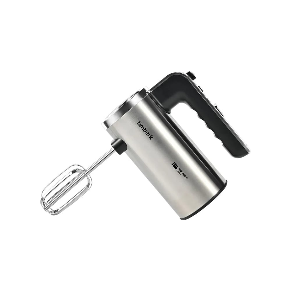 Изображение товара Миксер Timberk 500 Вт, 5 скоростных режимов, режим Турбо, подставка для хранения прибора и насадок, 2 венчика и 2 крюка T-HM40S49