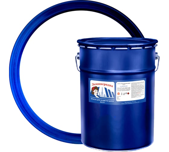 Изображение товара Краска для дорожной разметки Ленинградка АК-511 25 кг, белый 1505