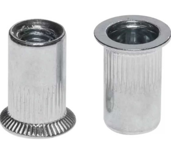 Изображение товара Заклёпка резьбовая с насечкой BEFAST М8x18.5 цинк, потайной борт, 50 шт ZG0818550S