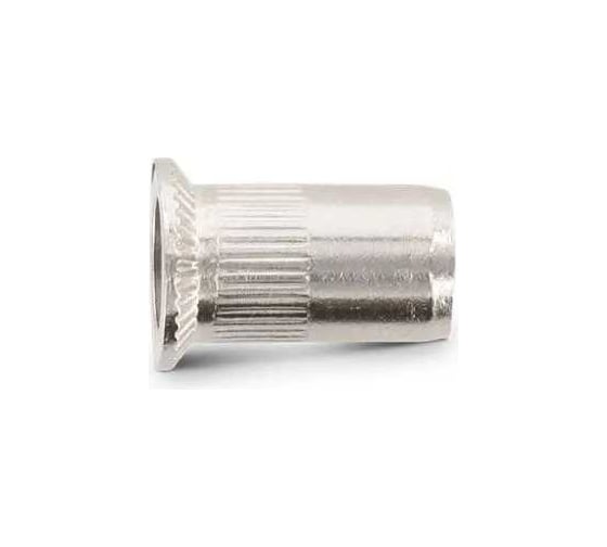 Изображение товара Заклёпка резьбовая с насечкой BEFAST М6x15.5 цинк, потайной борт, 100 шт ZG06155100S