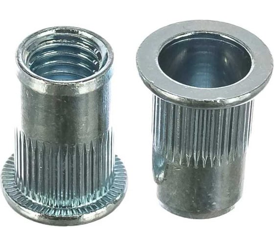 Изображение товара Заклёпка резьбовая с насечкой BEFAST М8x18 цинк, стандарт борт, 250 шт ZG08Х18250S