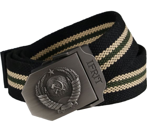 Изображение товара Ремень Ifrit Soviet Uniont Polypropylene пряжка алюминиевый сплав, черный/бежевый Рем-645/1 4680232391631
