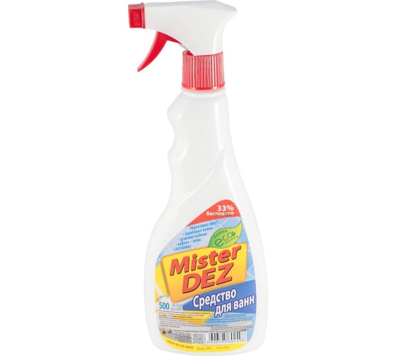 Изображение товара Чистящее средство для сантехники и акриловых ванн Mister Dez Eco-Cleaning 500 мл 1003