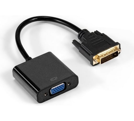 Изображение товара Кабель ExeGate DVI-D-VGA EX-CC-DVID-VGAF-0.2 25M 15F, 0,2м, позолоченные контакты 294677