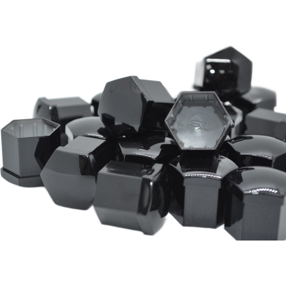 Колпачки на колеса  Все инструменты Комплект декоративных колпачков STARLEKS HEX22(Black)