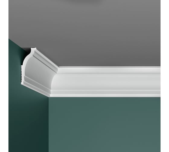 Изображение товара Потолочный плинтус для натяжных потолков ПРАЙМДЕКОР XPS профиль N-90 длина 2м 15100