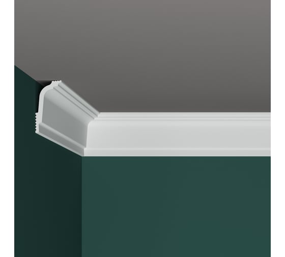 Изображение товара Потолочный плинтус для натяжных потолков ПРАЙМДЕКОР XPS профиль R-70 длина 2м 17000