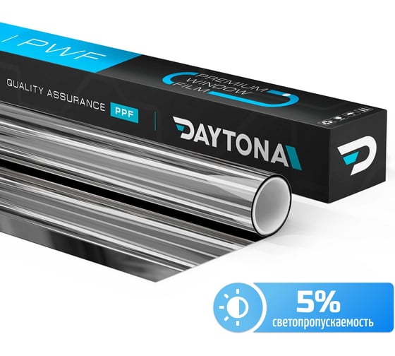 Изображение товара Пленка на окна солнцезащитная Daytona Серебро 5 (3м х 0.75м) MP1152075030
