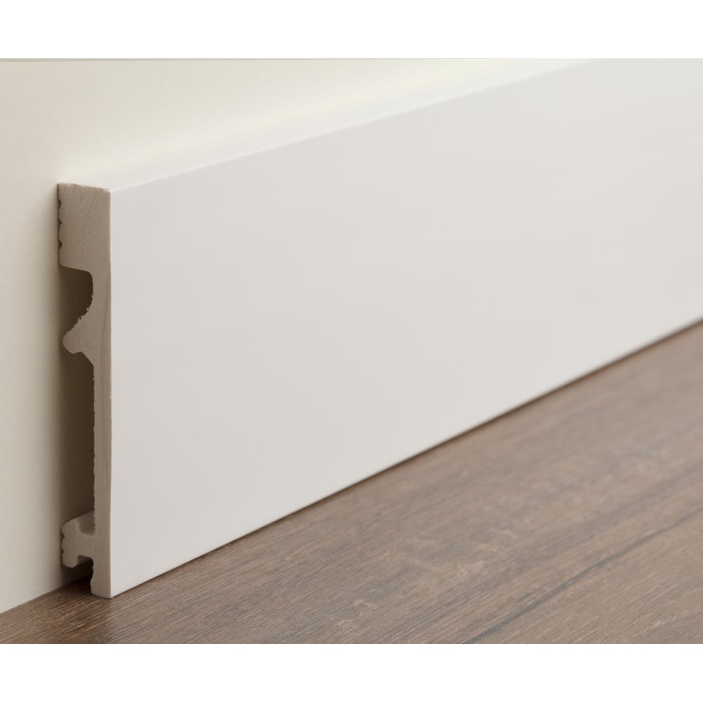 Изображение товара Плинтус UHD POLYMER Волшебная палочка 1 UHD 28/100С 99x15x2000 Белый под покраску