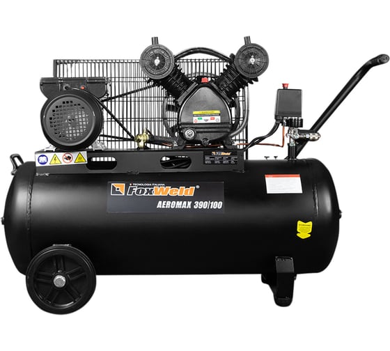 Изображение товара Компрессор FOXWELD AEROMAX 390/100 масляный, ременной 7290