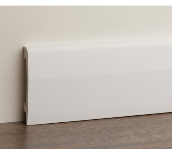 Изображение товара Плинтус UHD POLYMER 1 UHD 03/70C 70x14x2000 Белый под покраску УТ000080885
