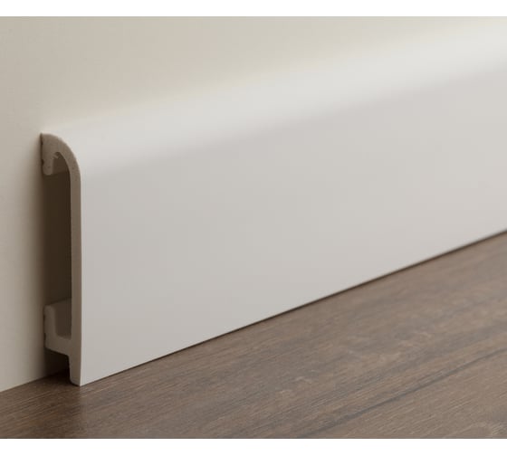 Изображение товара Плинтус UHD POLYMER 1 UHD 47/80 80x16,5x2000 12 Белый под покраску УТ000080893