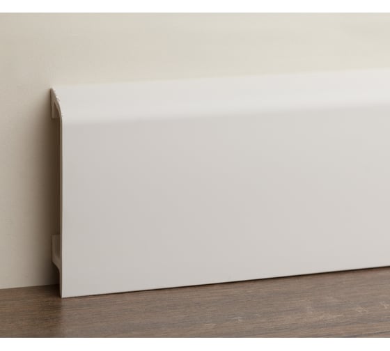 Изображение товара Плинтус UHD POLYMER 1 UHD 45/90 90x20x2000 9 Белый под покраску УТ000080891