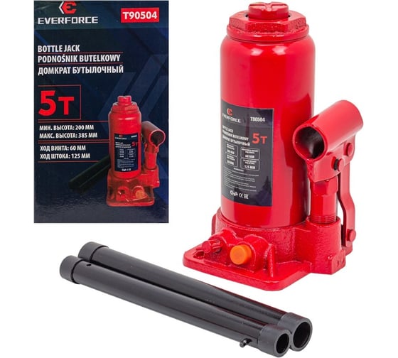 Изображение товара Домкрат бутылочный EVERFORCE 5т EF-T90504(52651)