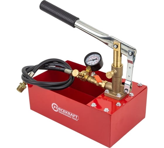 Изображение товара Насос ручной проверочный с манометром Forcekraft FK-HS-HP06(58964)