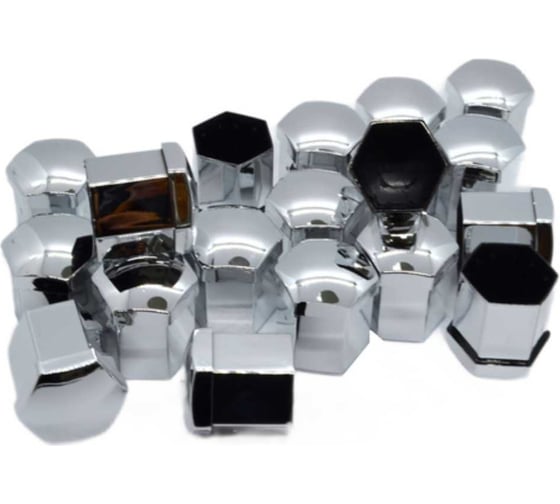 Изображение товара Комплект декоративных колпачков STARLEKS ключ 22, хром HEX22(Chrome)