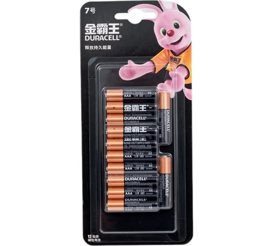 Изображение товара Батарейка Duracell AAA 12 шт/упаковка НФ-00007719